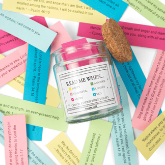 90-Day Bible Verses Jar – Handmade Gift