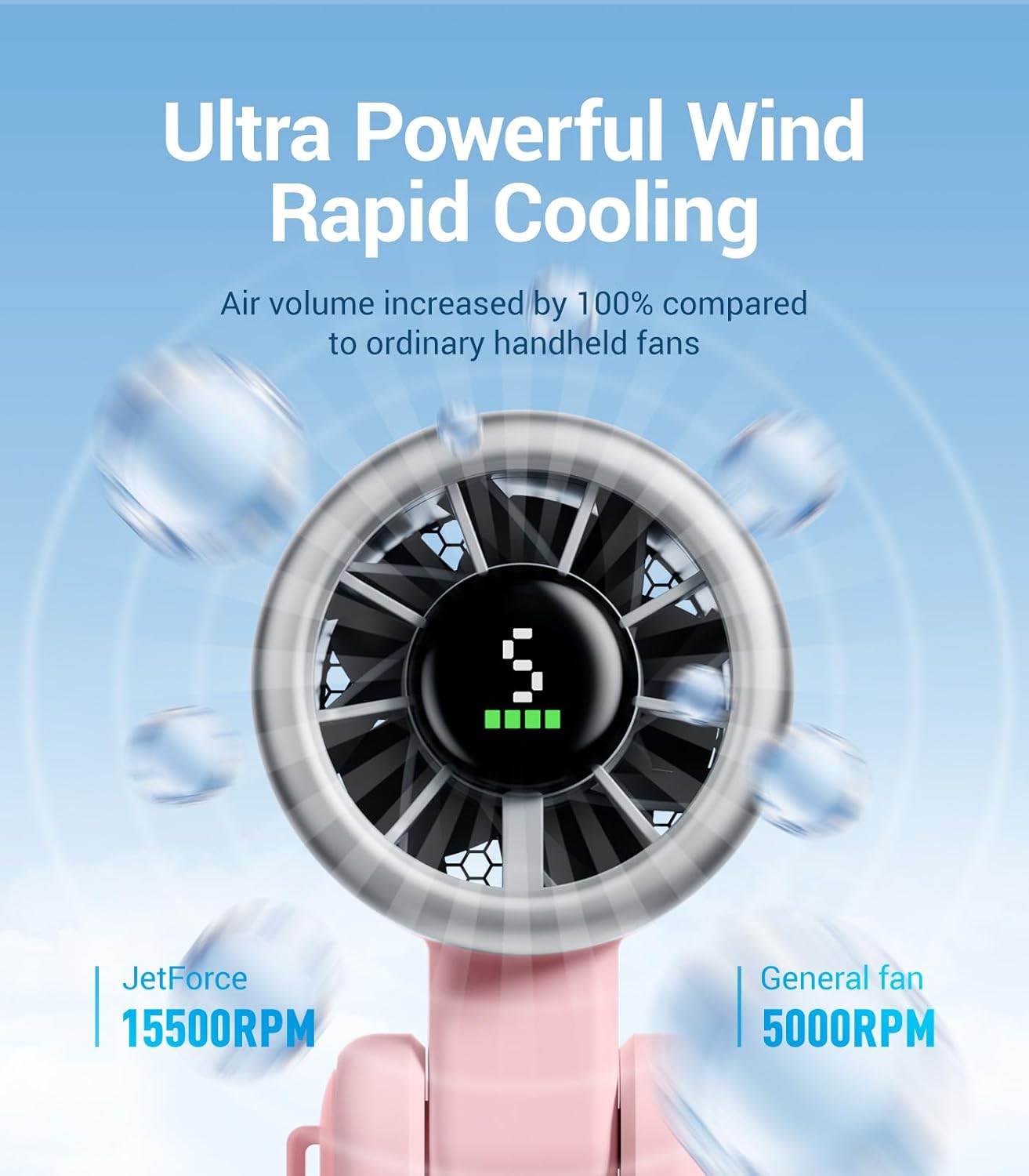 TurboCool 3-in-1 Handheld Fan