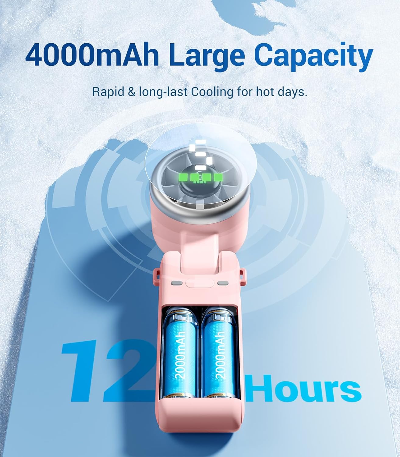 TurboCool 3-in-1 Handheld Fan