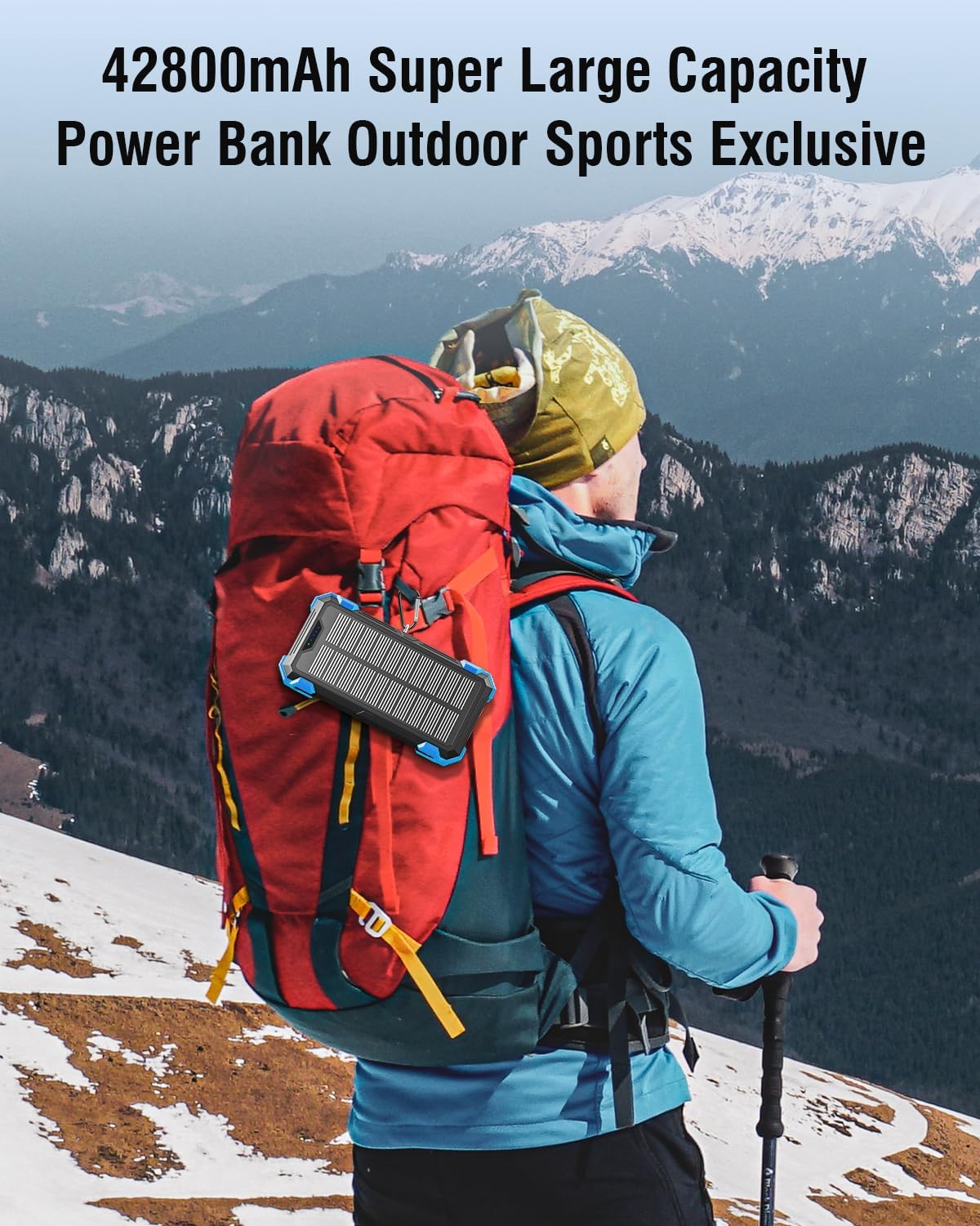 SolarChargeX Pro – 42800mAh Wireless Outdoor Power Bank