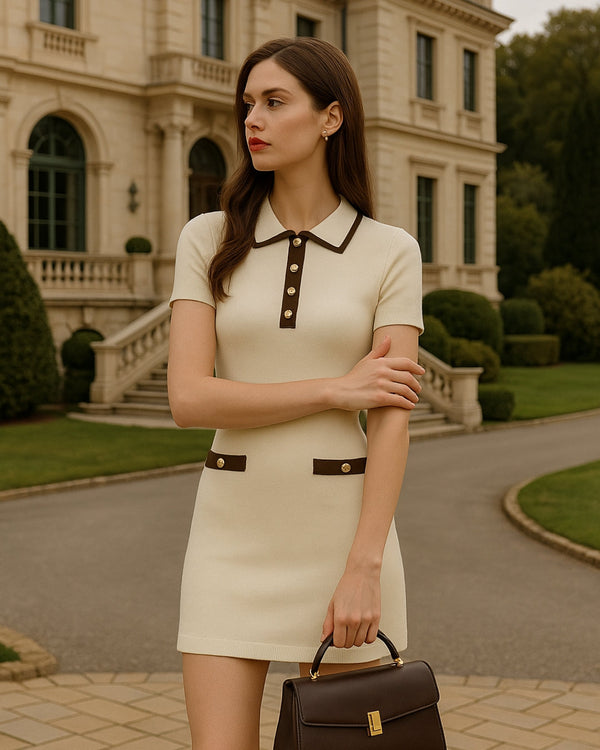 Gallery walk knit mini dress