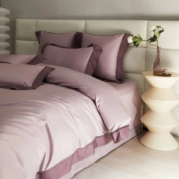 Mystique Mauve Duvet Cover Set (Long-Staple Sateen Cotton)