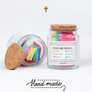 90-Day Bible Verses Jar – Handmade Gift