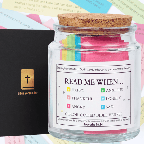 90-Day Bible Verses Jar – Handmade Gift